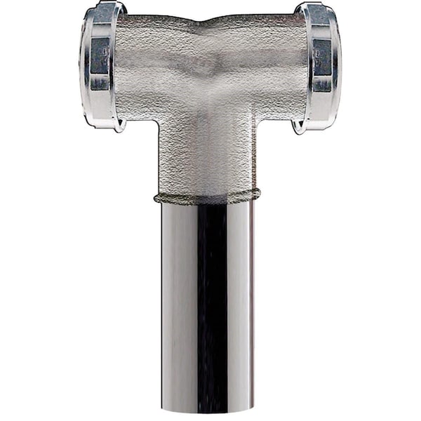 All-Source 1-1/2 In. Chrome Plated Center Outlet Tee and Tailpiece 495425 - main